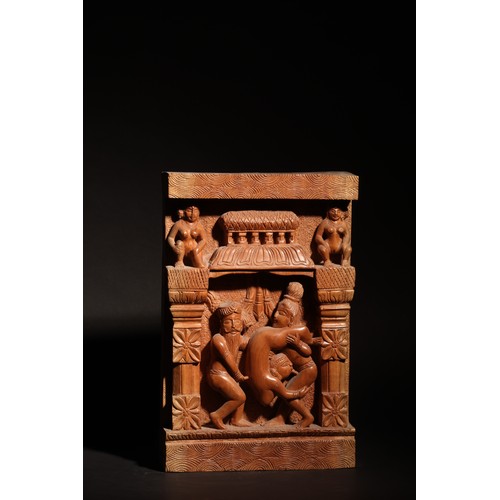 69 - Adapted from the sculptures of Khajuraho.A Set of 13 Extraordinary Carvings of Sensual Interest.Prop... 