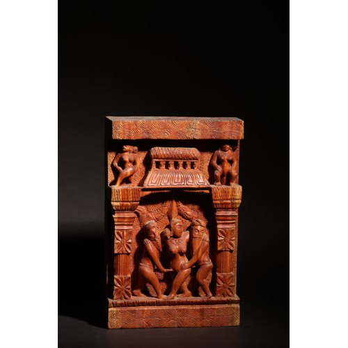 69 - Adapted from the sculptures of Khajuraho.A Set of 13 Extraordinary Carvings of Sensual Interest.Prop... 