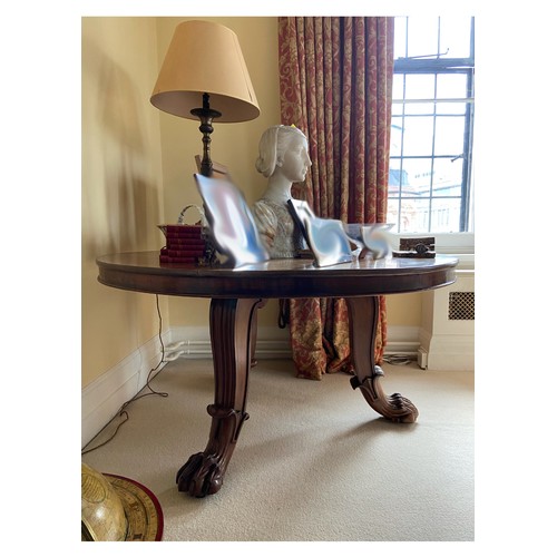 85 - Regency Mahogany Centre Table.Possibly Irish.Dimensions:28 in. (H) x 52 in. (Diameter)... 