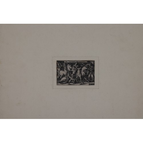 116 - Sebald Beham (1500-1550) (German School)Hercules Fighting a Centaur (1542)From the series: 'The Labo... 