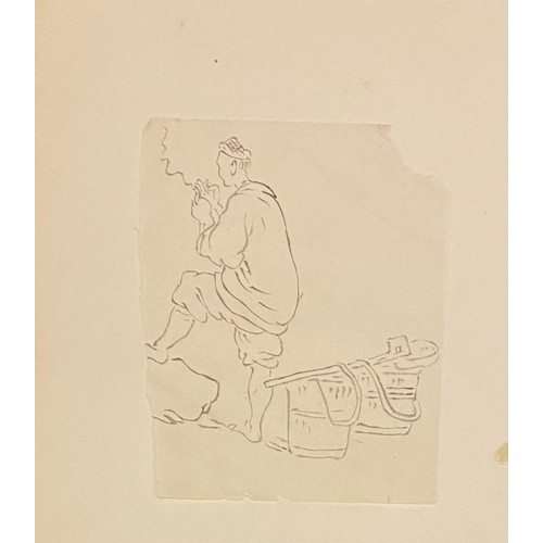 119 - Circle of George Chinnery (1774-1852)Twelve drawings of Chinese subjectsPen and ink on rice / tracin... 