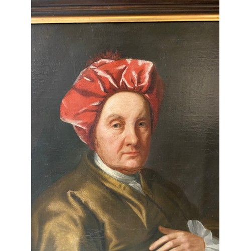 123 - 17th/18th Century (?)British SchoolA Portrait of a Gentleman. Oil on canvas. Property of a Gentleman... 