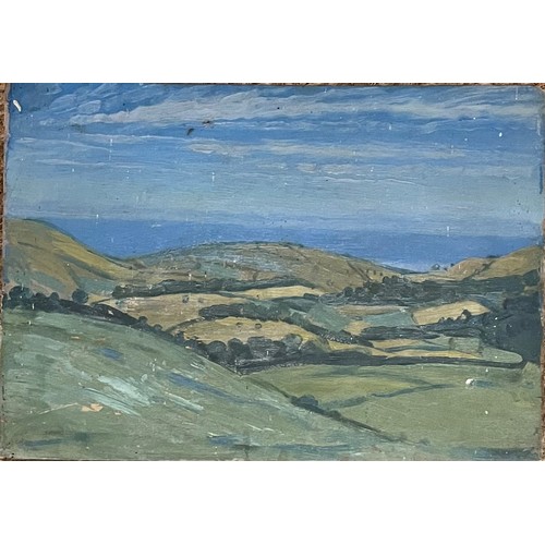 151 - Derwent Lees (1884 - 1931)Pembroke CoastOil on panel, unframedSigned and dated '1912' versoExhibitio... 