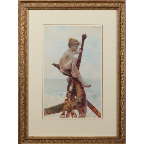 170 - Hector Caffieri, RA (1847-1932)Anchor ChildWatercolour Signed lower leftProvenance: Chris Beetles Lt... 