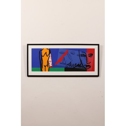 183 - To be sold without a reserveBruce McLean (b.1944)Bien. Oh Yeah.ScreenprintSigned and Dated '1991'Dim... 