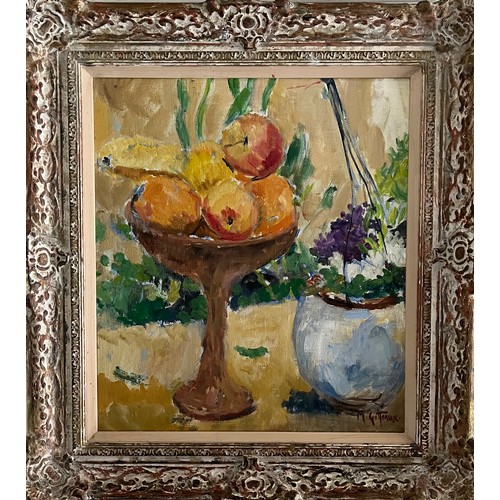 196 - Marcel Gatteaux (b. 1962)Still Life of FlowersOil on CanvasProperty of a LadyDimensions:(Framed) 25 ... 