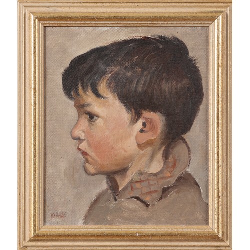 222 - Kathleen Hale (1898-2000)Portrait of a BoyOil on CanvasProperty of a GentlemanDimensions:(Framed) 12... 