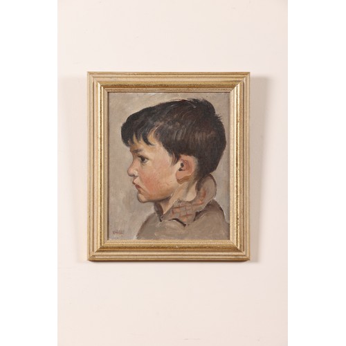 222 - Kathleen Hale (1898-2000)Portrait of a BoyOil on CanvasProperty of a GentlemanDimensions:(Framed) 12... 