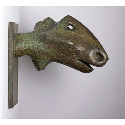 37 - Henry Moore (1898-1986).Animal Head, 1956.Signed and numbered 7/10.Bronze.Casts:Rijksmuseum Kröller-... 