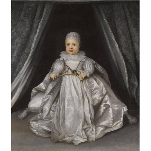 72 - Property of a ladyEnglish SchoolPortrait of Charles II when a babyLater inscribed lower right: 'K. C... 