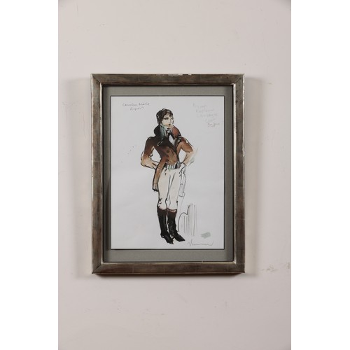 86 - Property of Stephanie HoppenEight watercolour costume designs. On paper. Yolanda Sonnabend (1925-201... 