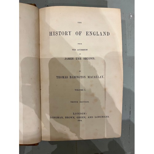 291 - 2 volumesThomas MacaulayThe History of England from the Accession of James the SecondLondonLongman, ... 