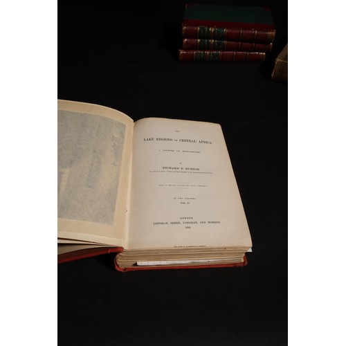 301 - 2 volumesFirst EditionThe Lake Regions of Central AfricaRichard BurtonNew YorkHarper and Brothers186... 