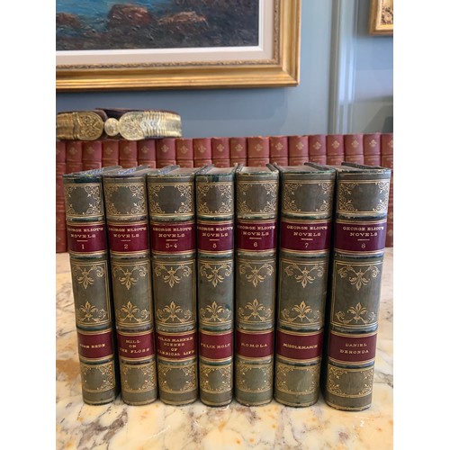 308 - To be sold without reserve7 volumesWith illustrationsThe Novels of George EliotEdinburgh, Londo... 