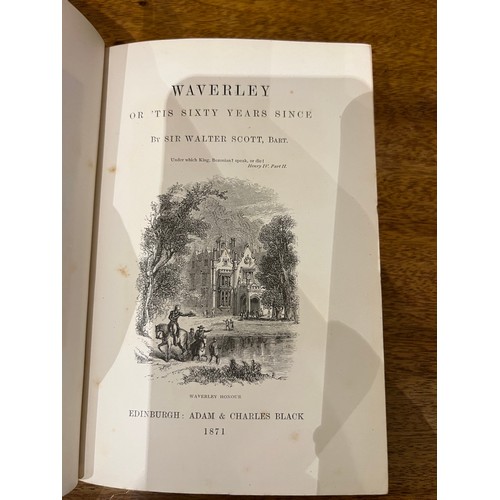 321 - 25 volumesCentenary EditionSir Walter ScottThe Waverley NovelsEdinburghAdam & Charles Black1871D... 