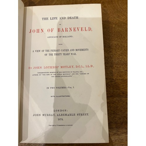 330 - To be sold without reserve8 volumesex libris Sir James Joicey BartNovels of John Lothrop MotleyLondo... 