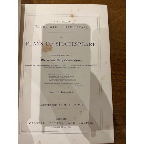 334 - To be sold without reserve3 volumesIllustrated by H. C. SelosCassell's Illustrated ShakespeareThe Pl... 