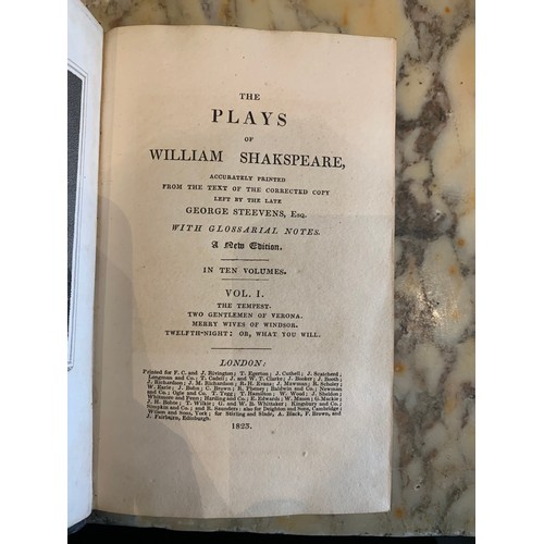 335 - To be sold without reserve9 volumesWith glossarial notesThe Plays of William ShakespeareLondonF. C. ... 