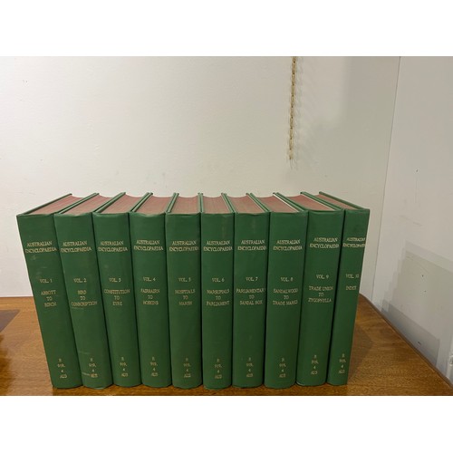 434 - To be sold without reserve10 volumesEditor-in-chief Alec H. ChisholmThe Australian EncyclopaediaSydn... 