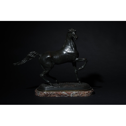 146 - To be sold without reserveProperty of Sir Christopher OndaatjeA half-rearing bronze Arabian horseOn ... 