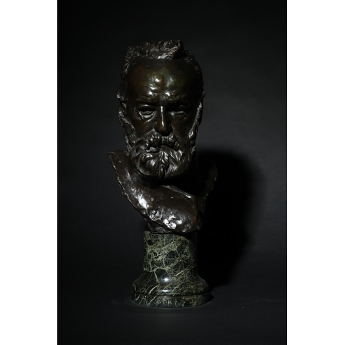 150 - Rodin, Auguste (1840-1917)Bronze portrait bust of Victor Hugo Buste de Victor Hugo, dit 'à l'Illustr... 