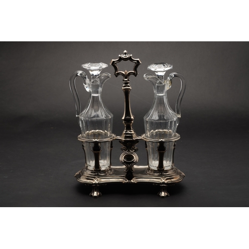 191 - Property of Sir Christopher Ondaatje20th centuryTwo jugs and stoppers with caddyDimensions:12 in. (H... 