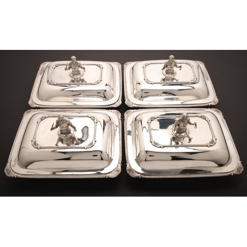 193 - Property of a gentlemanPeter & William Bateman1810Four silver entrée dishes with decorati... 