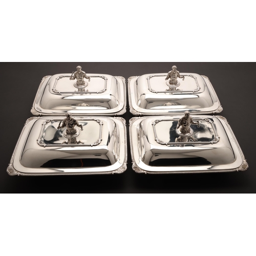 193 - Property of a gentlemanPeter & William Bateman1810Four silver entrée dishes with decorati... 