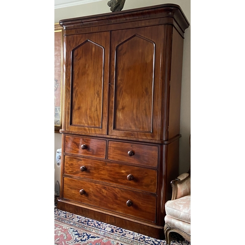 2 - Property of Sir Christopher OndaatjeVictorian mahogany linen pressDimensions: 87 in. (H) x 55 i... 