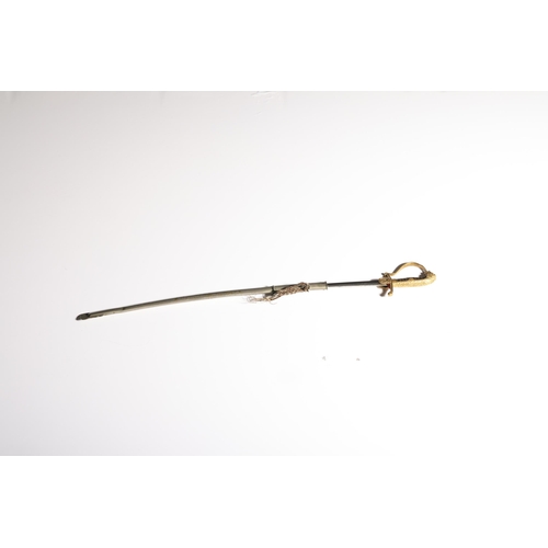 207 - To be sold without reserve19th CenturyMiniature officer's dress sword and scabbard (?)Provenance:Adm... 