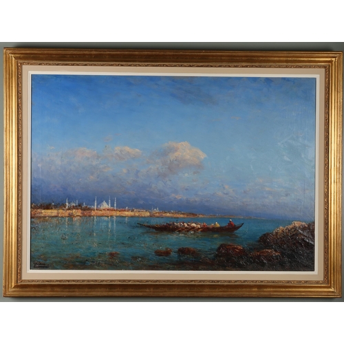 58 - Felix Ziem (1821-1911)View of ConstantinopleOil on canvasSigned lower left 'Ziem'Provenance:Private ... 