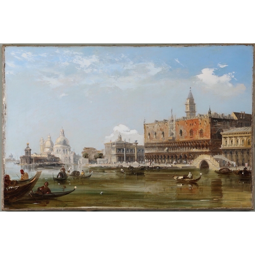 59 - Pritchett, Edward (1828-1876)Pair of Venetian viewsOil on canvasUnframedProvenance:C.H. Rottenburgh,... 