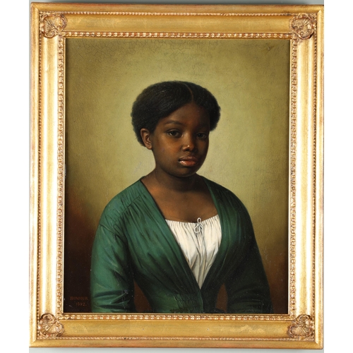 71 - Property of Sir Christopher OndaatjeBonjourPortrait of a young lady, a free person of colourOil on c... 