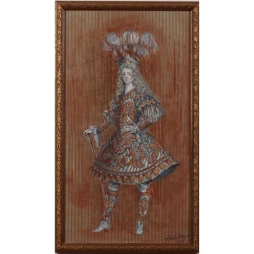 81 - Property of Stephanie HoppenBosquet, Thierry (b. 1937)An operatic costume designGouache and watercol... 