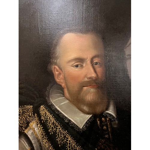 34 - William Chare Portrait of Robert Pierrepont, 1st Earl of Kingston-upon-Hull C. 1618Oil on CanvasIn a... 
