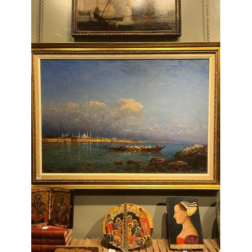 58 - Felix Ziem (1821-1911)View of ConstantinopleOil on canvasSigned lower left 'Ziem'Provenance:Private ... 