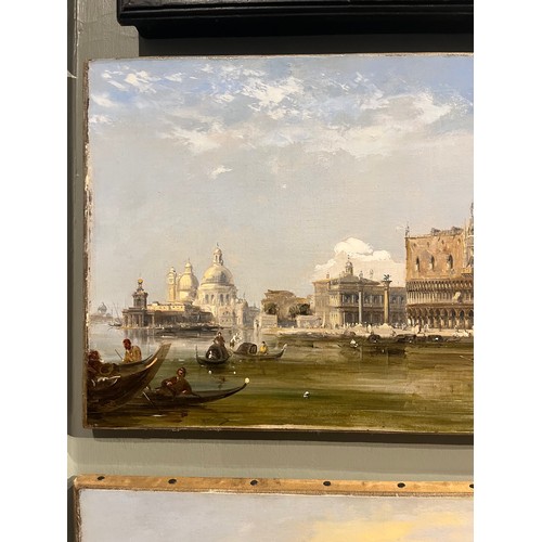 59 - Pritchett, Edward (1828-1876)Pair of Venetian viewsOil on canvasUnframedProvenance:C.H. Rottenburgh,... 