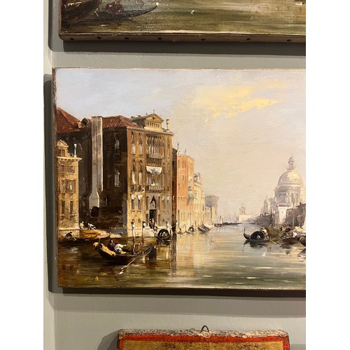 59 - Pritchett, Edward (1828-1876)Pair of Venetian viewsOil on canvasUnframedProvenance:C.H. Rottenburgh,... 