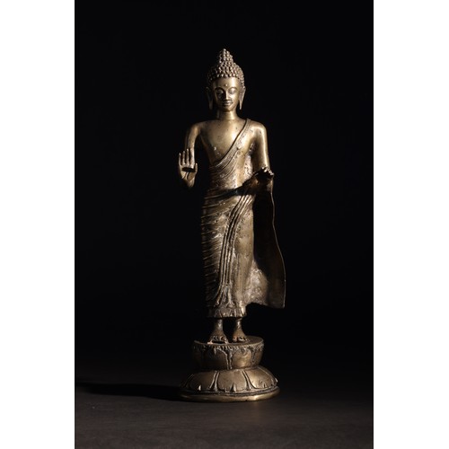 189 - Property of Sir Christopher OndaatjeSouth Asian17th CenturyStanding Buddha in a Teaching Positi... 