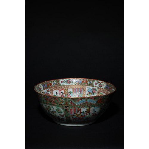 196 - Property of a ladyCantonese19th CenturyA large famille rose bowlDimensions:6.5 in (H) x 15 in (Diame... 