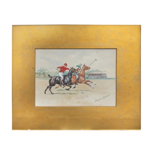 63 - To be sold without reserveImogen Mary Collier (1873 - 1952)PoloWatercolour on paper, mountedSigned '... 