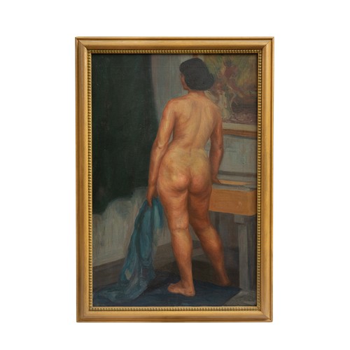 78 - Property of a Gentleman of the West CountryJames Ardern Grant (1887-1973)Nude in an interiorOil on c... 