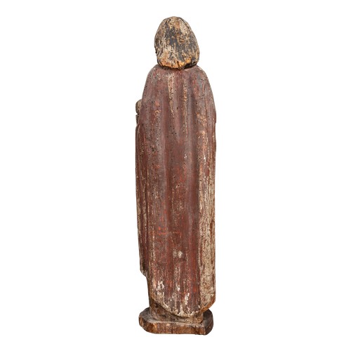 182 - Property of a NoblemanFrench (or Flemish)Late 15th / Early 16th CenturyA wooden statue of St. John t... 