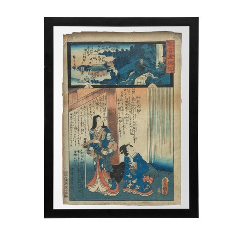 160 - Property of a ladyJapaneseA pair of Japanese woodblock printsFramedDimensions:16.5 in. (H) x 13 in. ... 