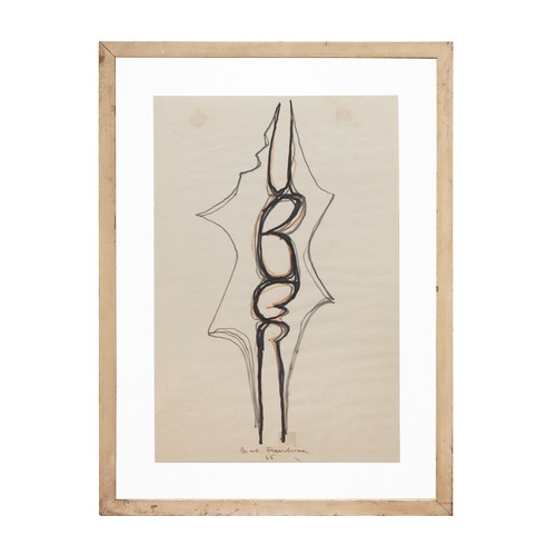 165 - Property of a GentlemanFranchina, Nino (1912-1987)Untitled drawing (1966)Felt paper on paperSigned a... 