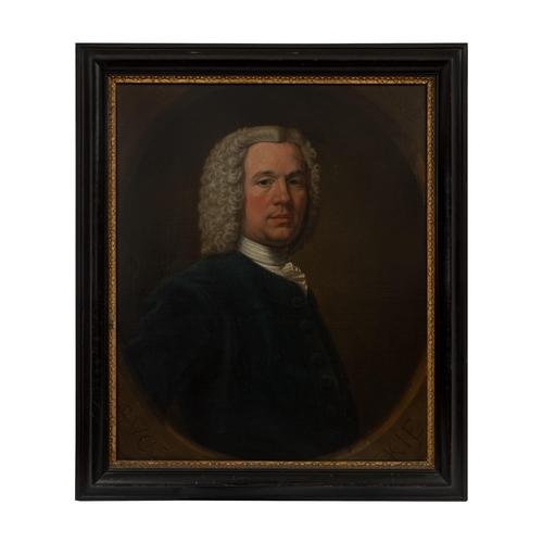 115A - Circle of Thomas Hudson (1701 - 1779)Portrait of George GordonOil on canvasCartouche reads 'George G... 