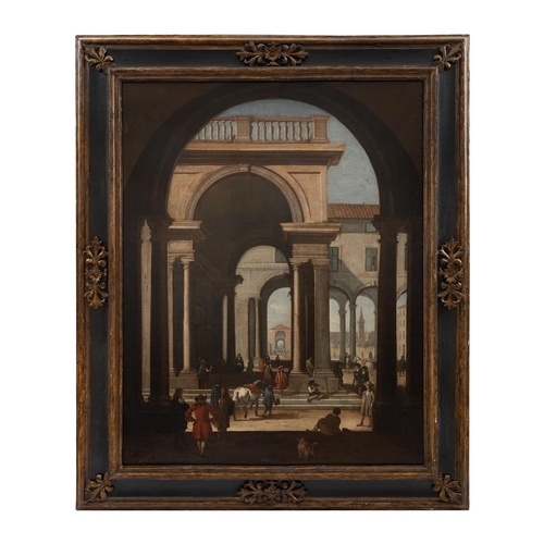 145B - Property of a GentlemanNiccolo Codazzi (1642 - 1693)An architectural capriccioOil on canvasDimension... 