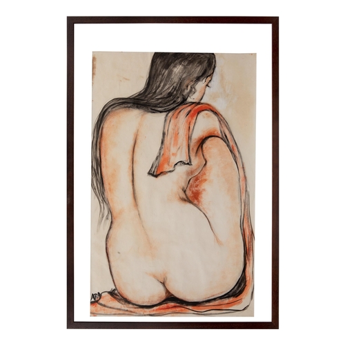 237 - Property of a distinguished GentlemanKrishna Hawlaji Ara (1914 - 1985)Untitled (nude)Watercolour on ... 