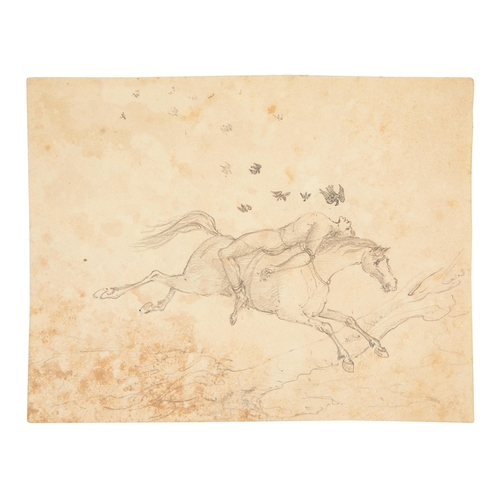 63 - Property of a GentlemanWilliam Markham (1796 - 1852)4 drawings of Sikhs fighting (x2), the flight of... 