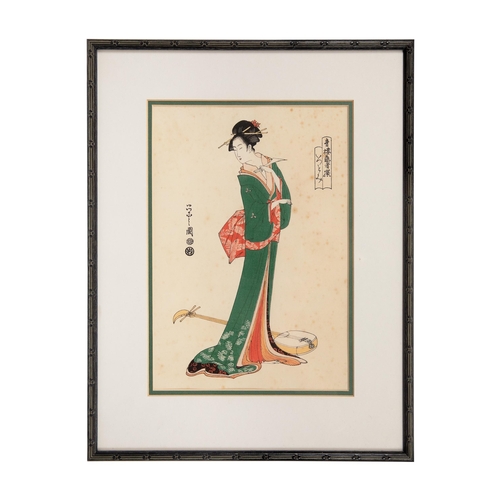 65 - Property of a GentlemanJapanese18th - 19th CenturyFive watercolours and woodblock prints

Leaping Ca... 